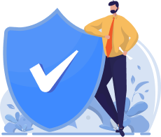 Мужчина и щит