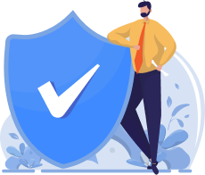 Мужчина и щит